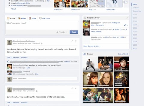 Dislike Timeline? Facebook Testing New Layout