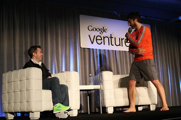 Sergey Brin drops by the 2012 Google Ventures Founder & CEO Summit