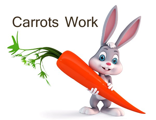 Carrots work and so does email