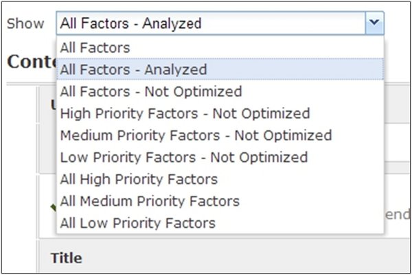 factors page