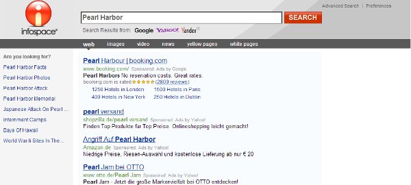 Infospace could care less about Pearl Harbor