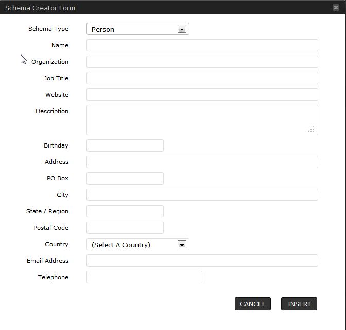 Schema creator. Reg form ru