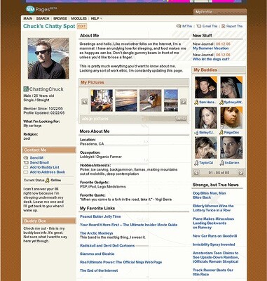 AIM Pages, MySpace, and Marketing Opportunities
