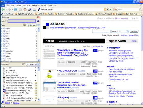 Del.icio.us Bookmarks Firefox Add-on Updated