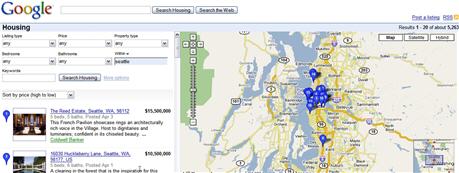 Google OneBox Real Estate Search