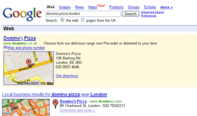 Google Testing Maps Plusbox in Sponsored Results