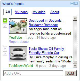 Google Launches Digg Style Social Voting Service : What’s Popular