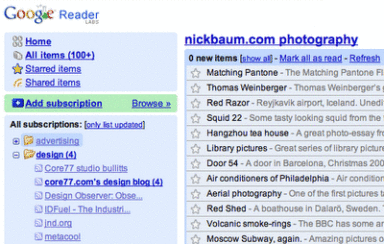 Google Reader Update : Tags, Sharing, Blogging