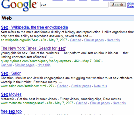 New York Times Spamming Google Results