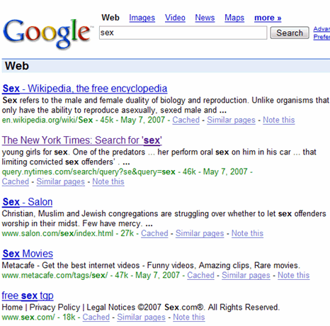 New York Times Spamming Google Results