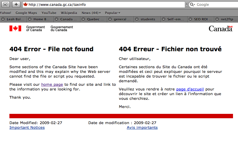 Canada Revenue Agency Wastes Tax Dollars On Broken Ad Campaign