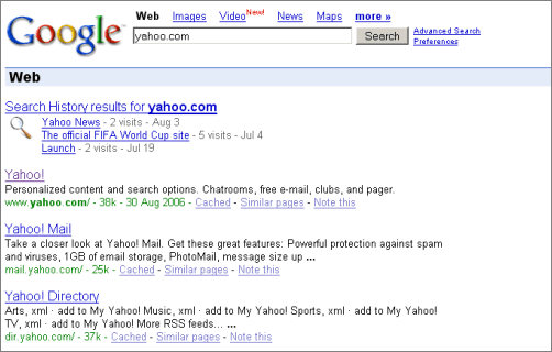 Google Changes Domain Name Search Results
