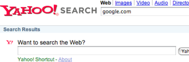 Google Not Good Enough for Yahoo Search?
