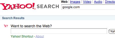 Google Not Good Enough for Yahoo Search?