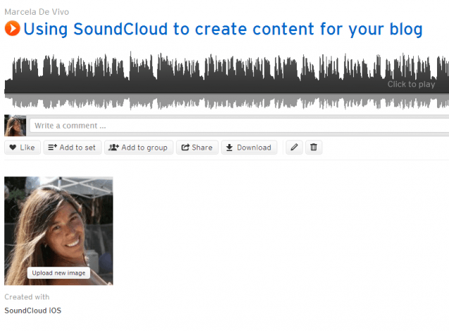 using SoundCloud