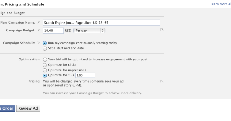 Facebook Launches CPA Bidding