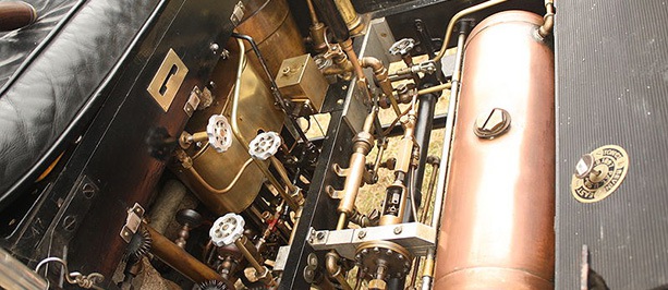 Steam car engine