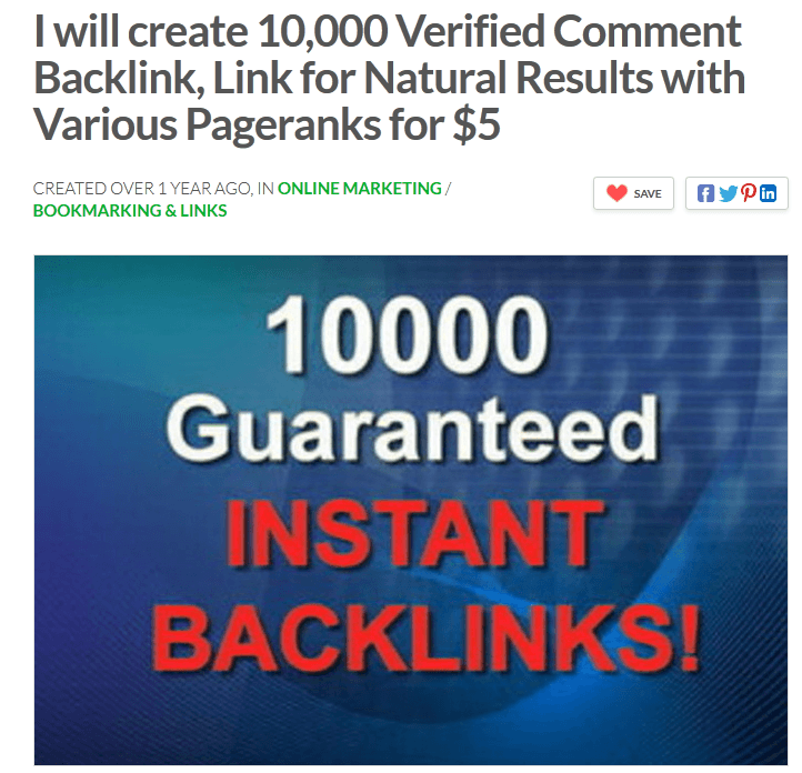 10000 Gauranteed Instant Backlinks on Fiverr