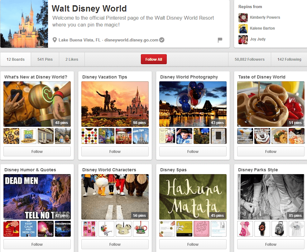 Walt Disney World Page