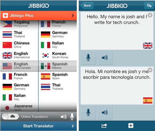 jibbigo example