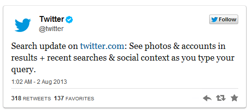 twitter universal search