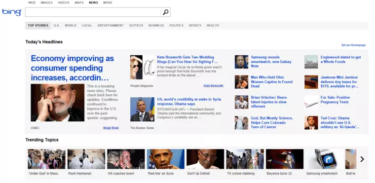 bing news