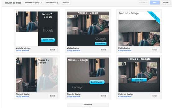 Google Makes Image Ads Easier With Ready Creatives