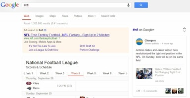 Google Now Displays Google+ Hashtag Results in Search Queries