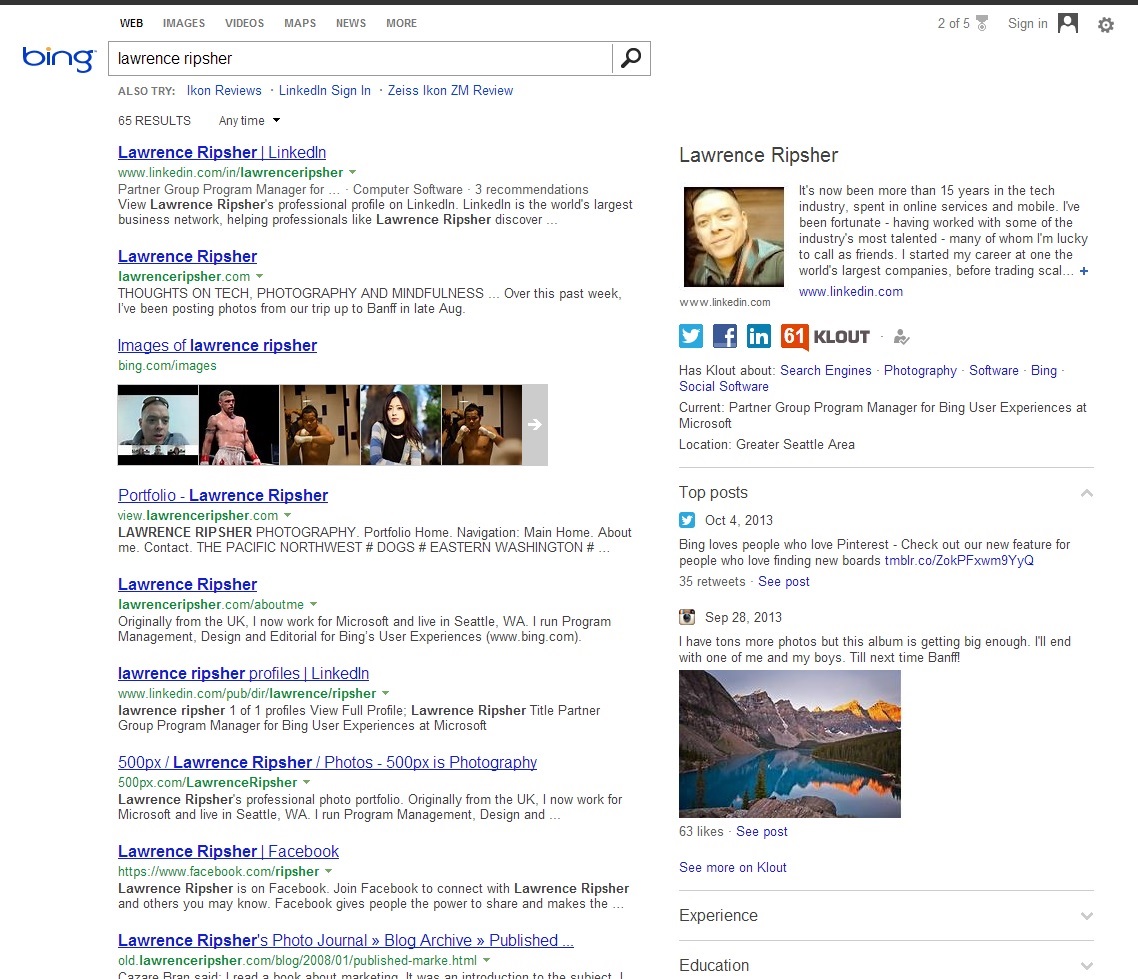 Now You Can Claim Your Authorship On Bing With New Klout Integration