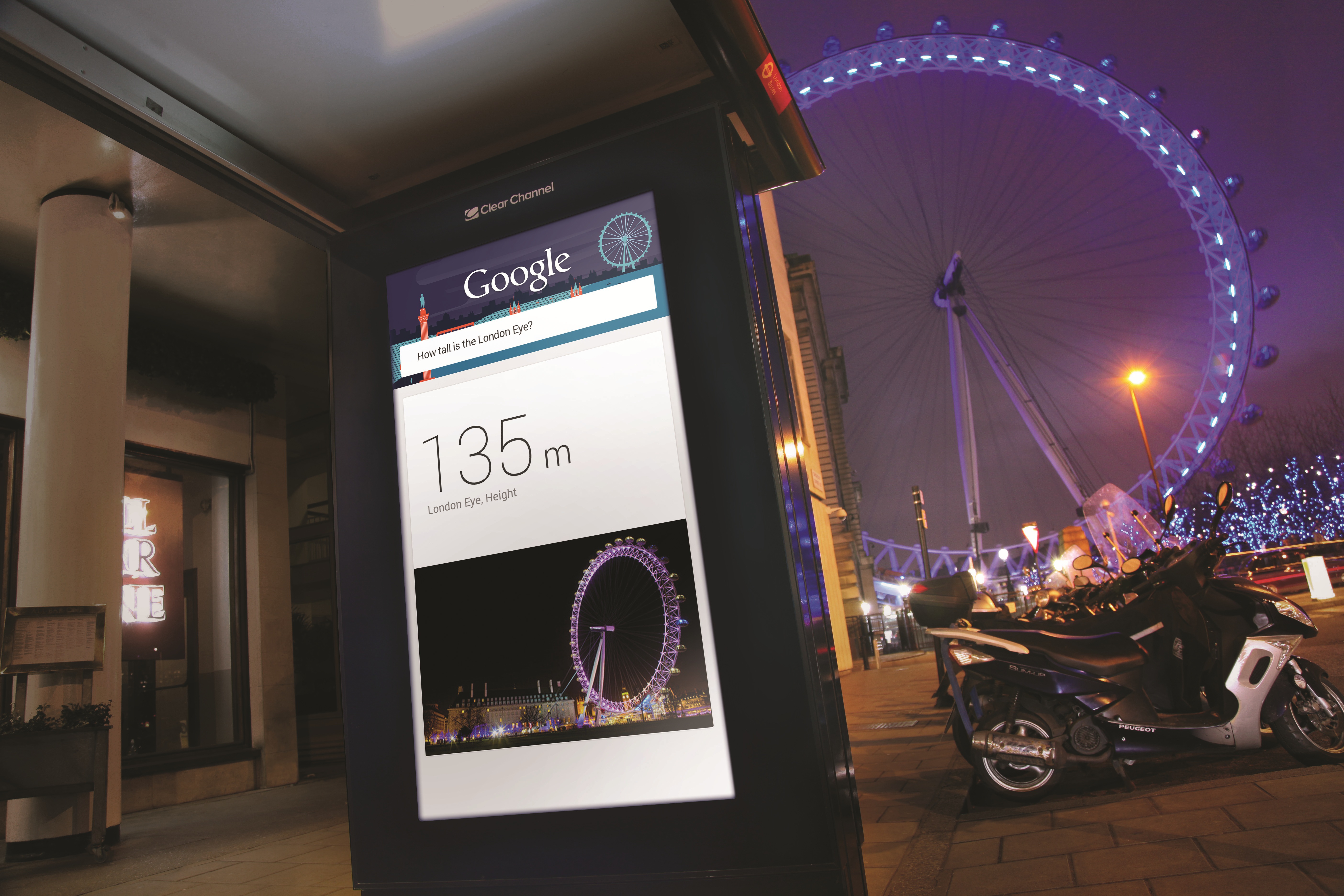 Google Outdoor debuts in London