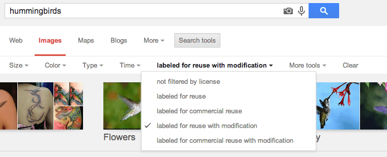 Google Image Search Now Lets You Find Images By Usage Rights