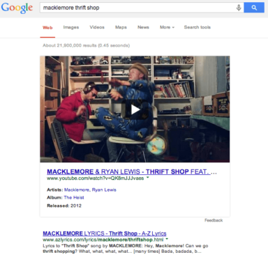 Google is Now Showing Large Embedded Videos in Search Results