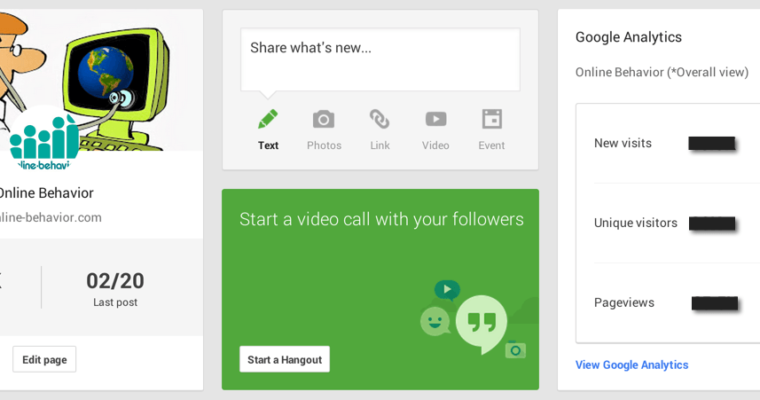 Google Analytics Data Now Accessible From Your Google+ Page Dashboard