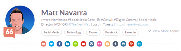 Matt Navarra klout