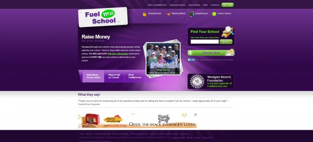 Fuel My School Site