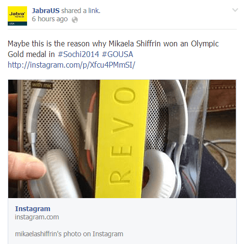 Jabra Facebook post