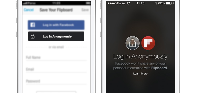 Facebook Introduces Anonymous Login For Connected Apps
