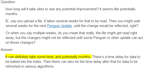 Is a 3 Day Google Penalty Recovery Possible Using the Google Disavow Tool?