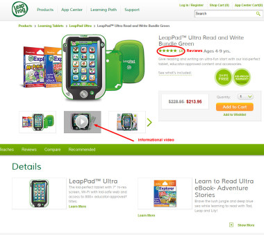 LeapPad Page on LeapFrog.com