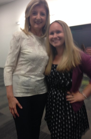 SEJ's Social Media Manager, Debbie Miller, with Arianna Huffington at BlogHer.