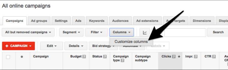 AdWords Assist Clicks