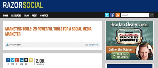 RazorSocial Powerful Tools