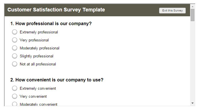 Screenshot from SurveyMonkey.com taken on 11/5/2014