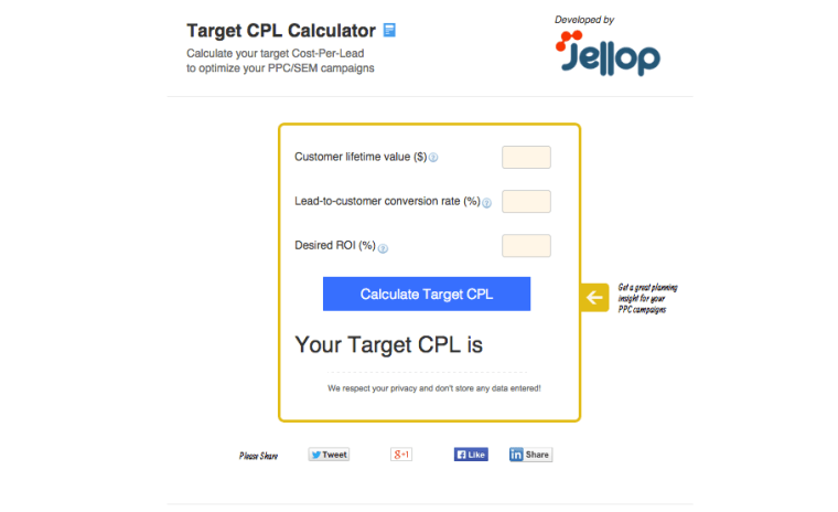 CPL Calculator