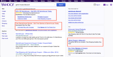 Who Placed that Ad? Yahoo Experiments with No Display URL in PPC Ads