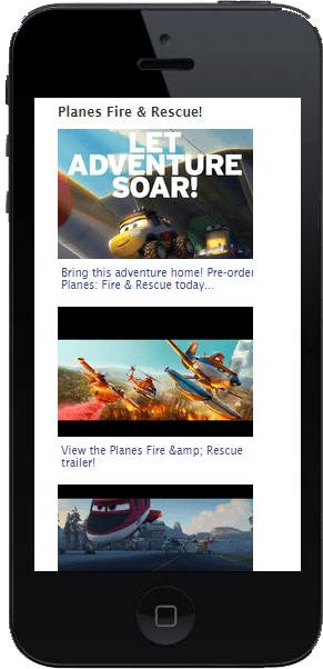 Disney Planes Mobile Native Video