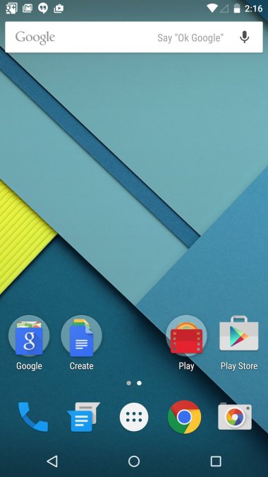 Android_5.0_-Lollipop-_homescreen