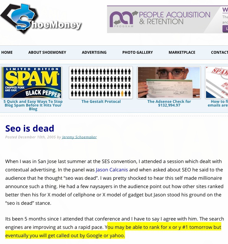 SEO is as Dead as Google