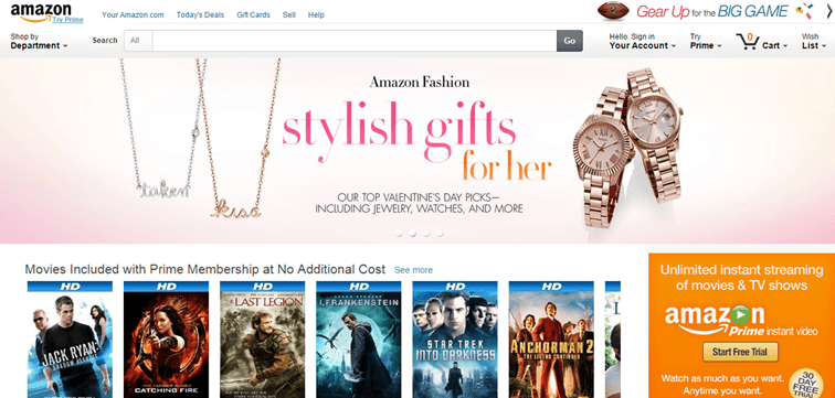 Screenshot from Amazon.com taken 2/1/2015