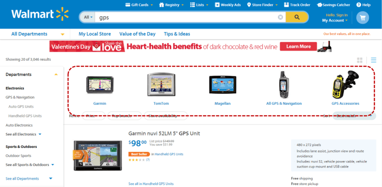 Screenshot from walmart.com taken 2/1/2015